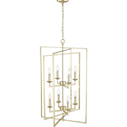 Nellis 8 Light 24 inch Modern Gold Pendant Ceiling Light